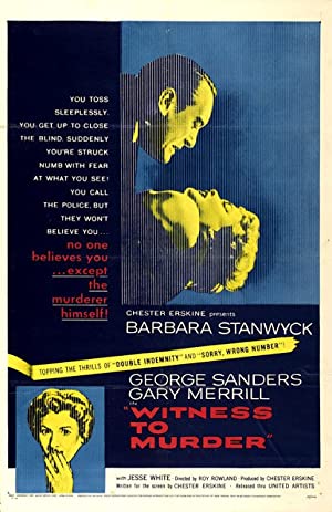 Witness to Murder poster
